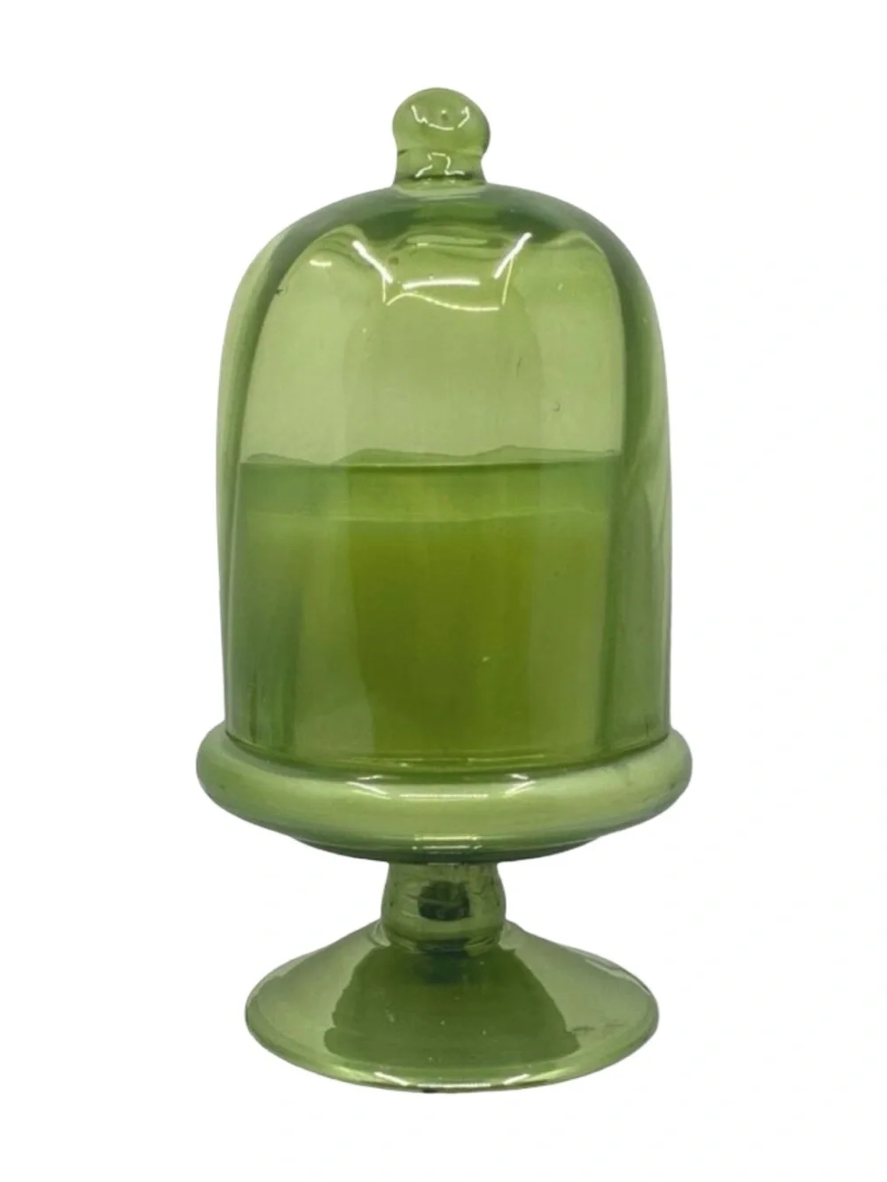Anthropologie Mini Cake Stand Fruity Champagne Cheers Glass Candle - 6”